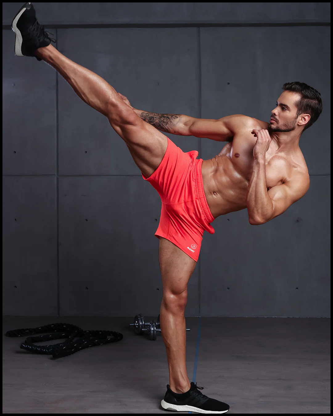 PUMPED ORANGE - Jogger Shorts - Image 5