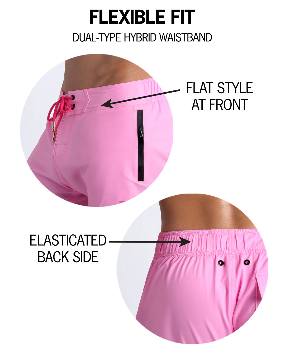 LA BEACH EN ROSE - Flex Shorts - Image 5