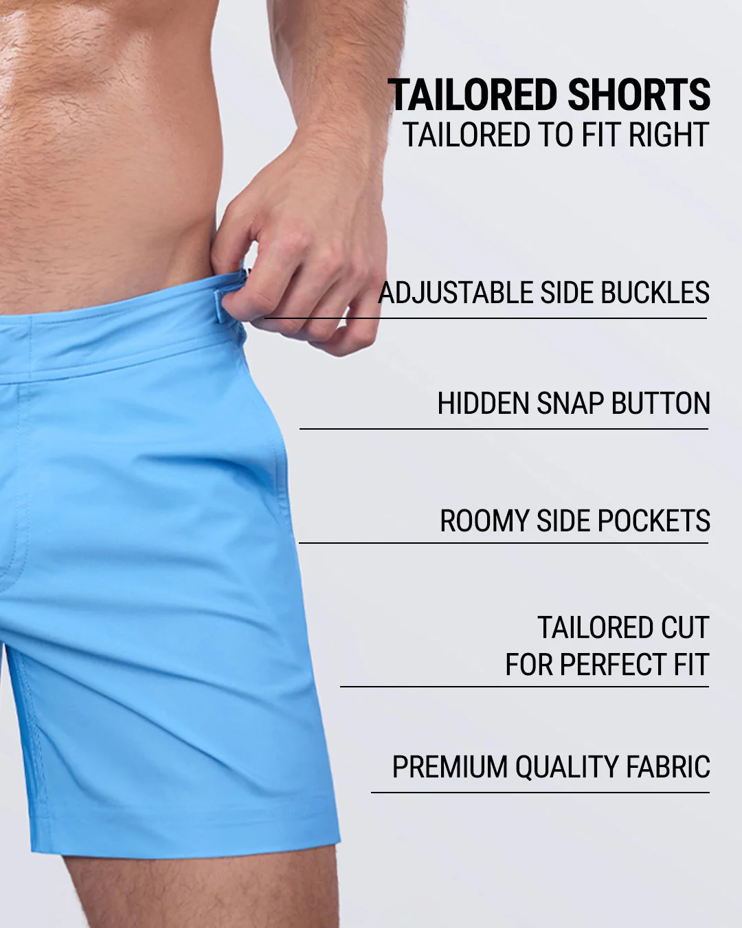MAGNET BLUE - Tailored Shorts | DC2 - Image 4