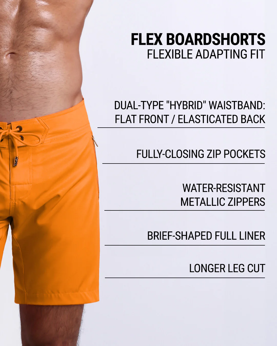 MATCH POINT ORANGE - Flex Boardshorts | DC2 - Image 6