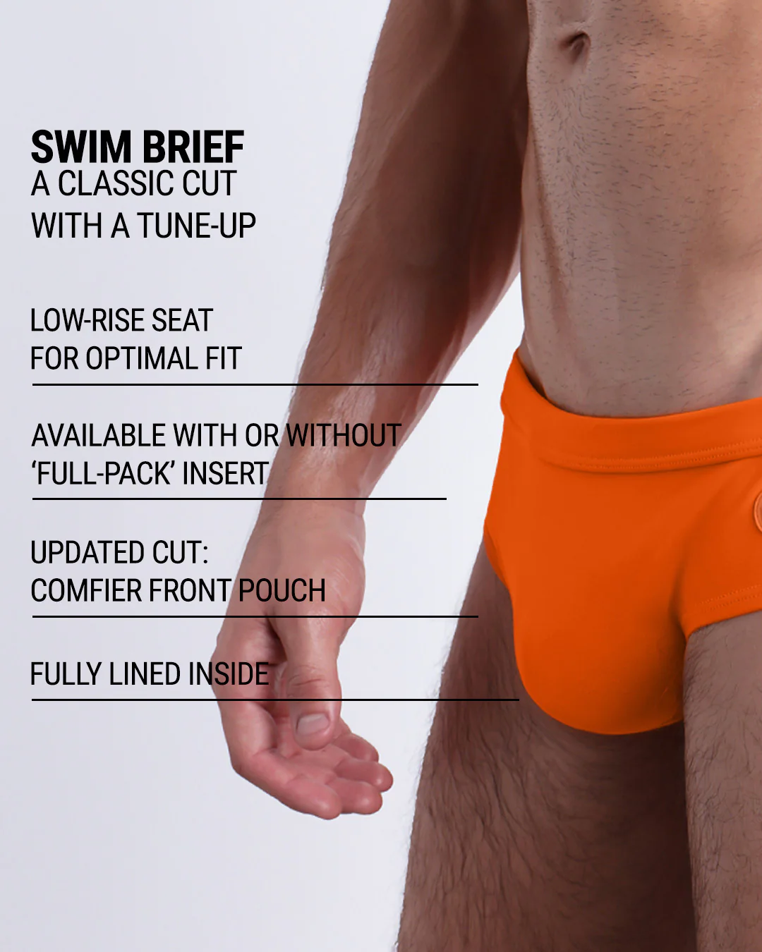 MATCH POINT ORANGE - Swim Brief | DC2 - Image 5
