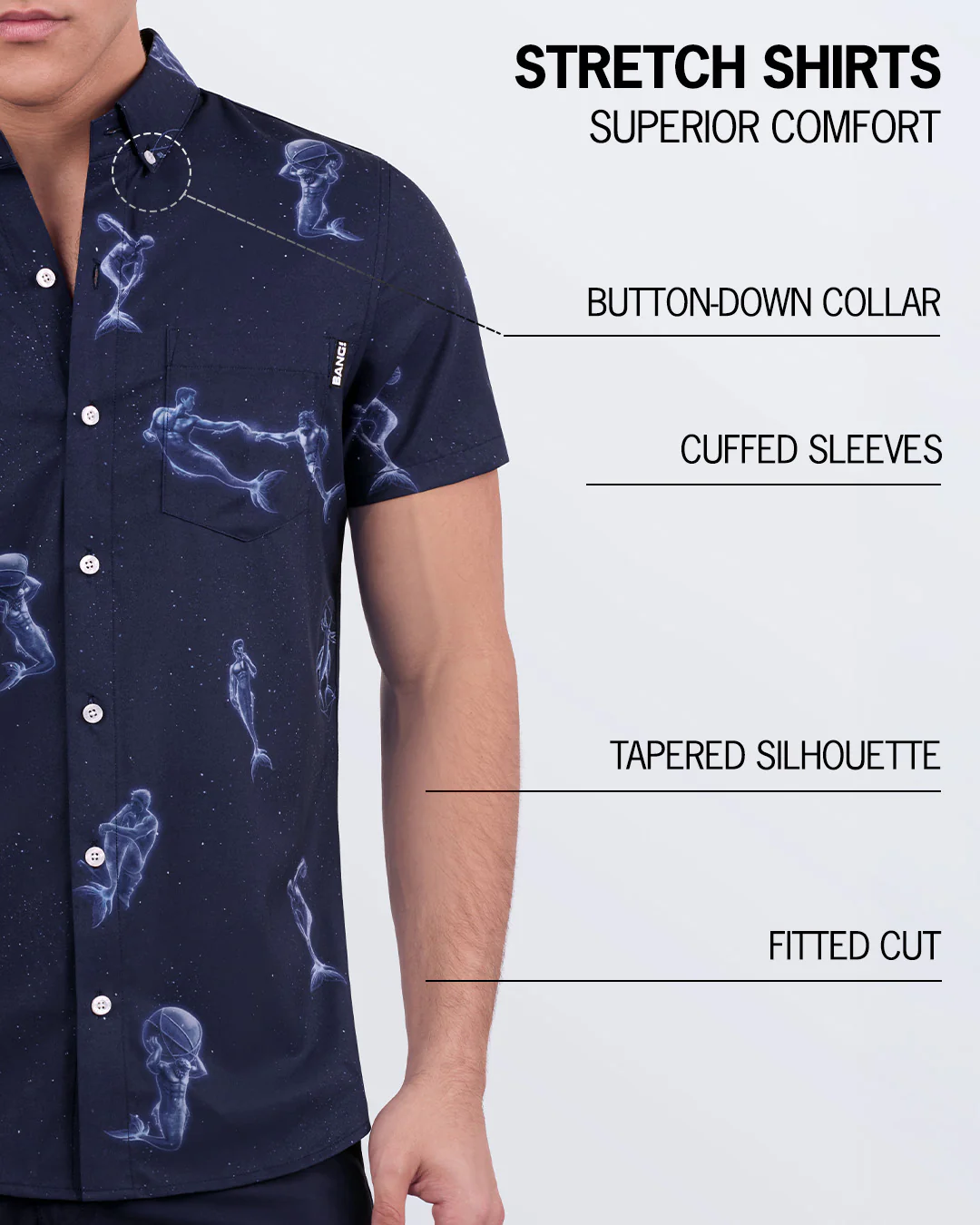 MERMEN MASTERS - Stretch Shirt - Image 3