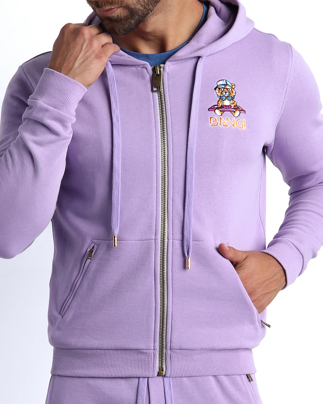 METRO PURPLE - Tracksuit Hoodie Jacket