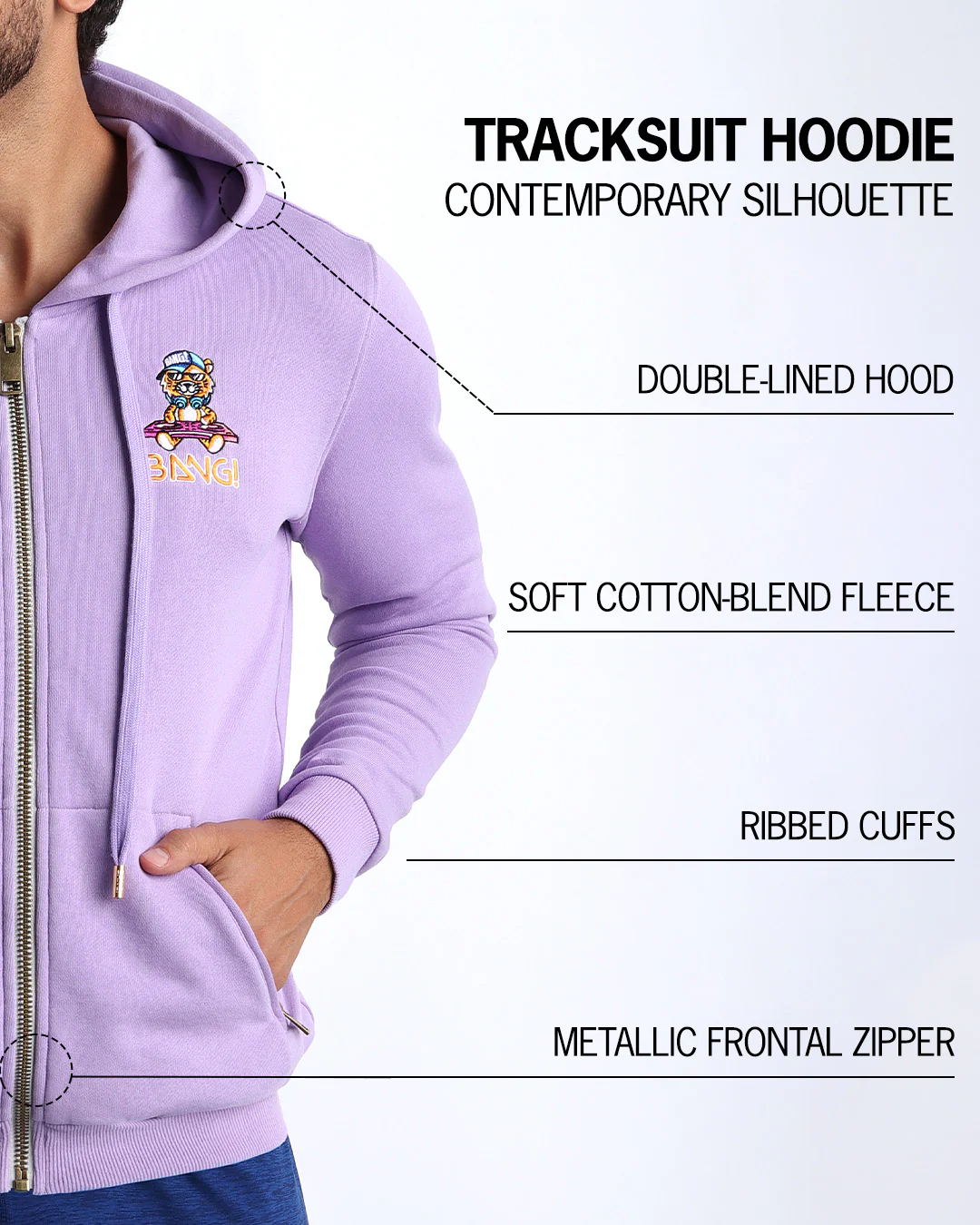 METRO PURPLE - Tracksuit Hoodie Jacket - Image 10