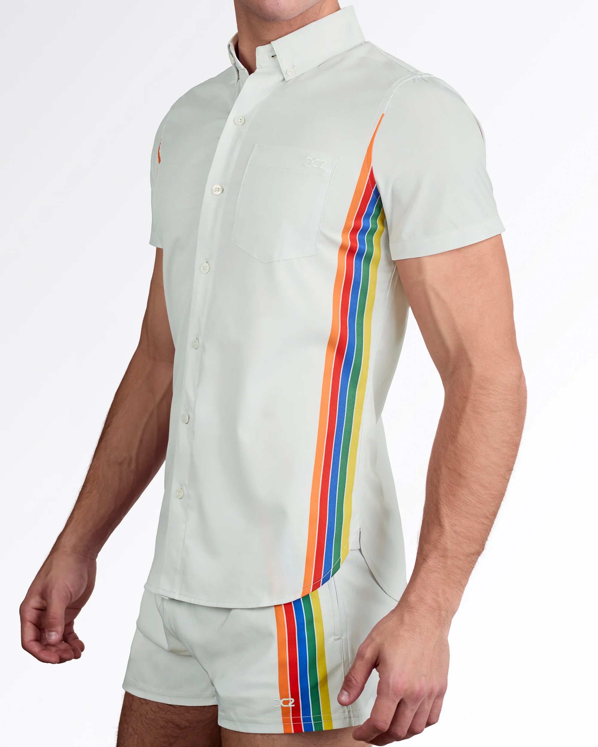 MIXTAPE STRIPES - Stretch Shirt | DC2 - Image 4