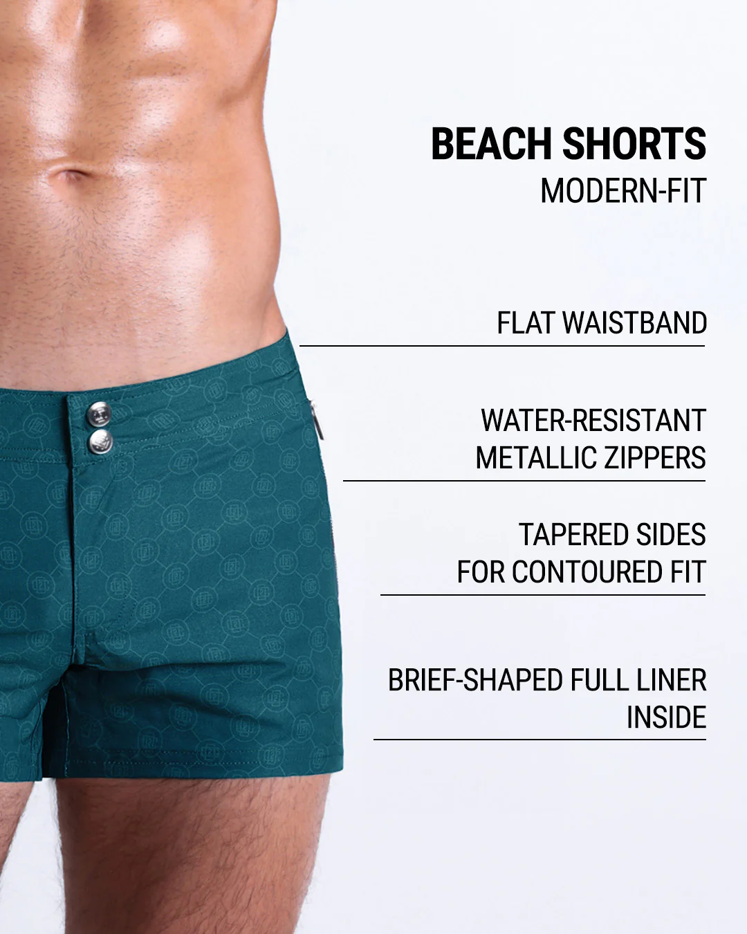 MONO TEAL - Beach Shorts | DC2 - Image 5