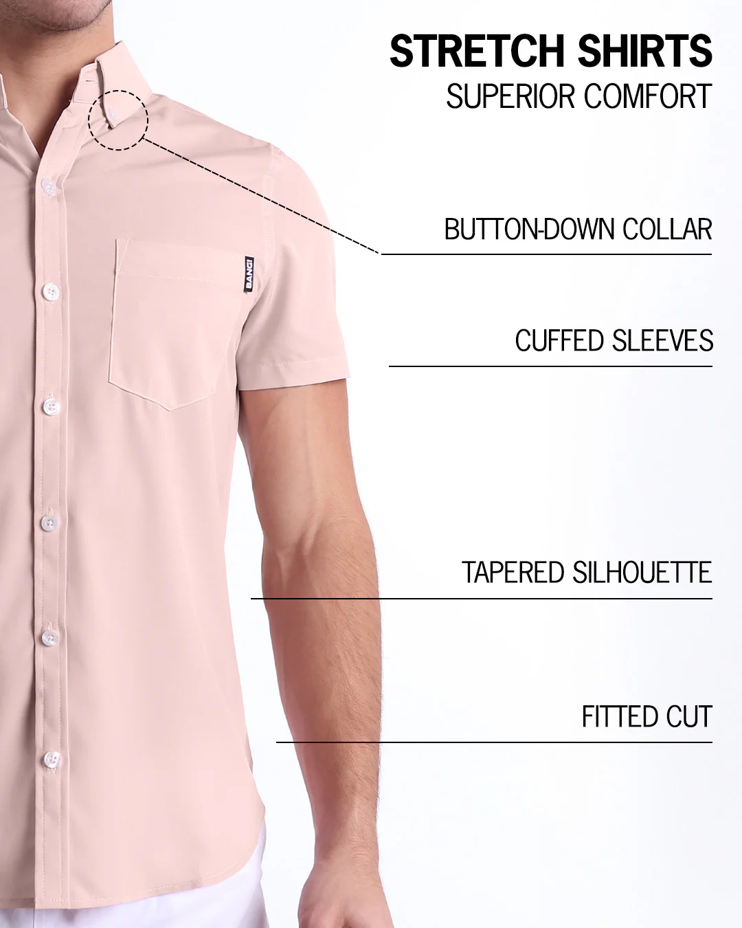 NAKED PINK - Stretch Shirt - Image 5