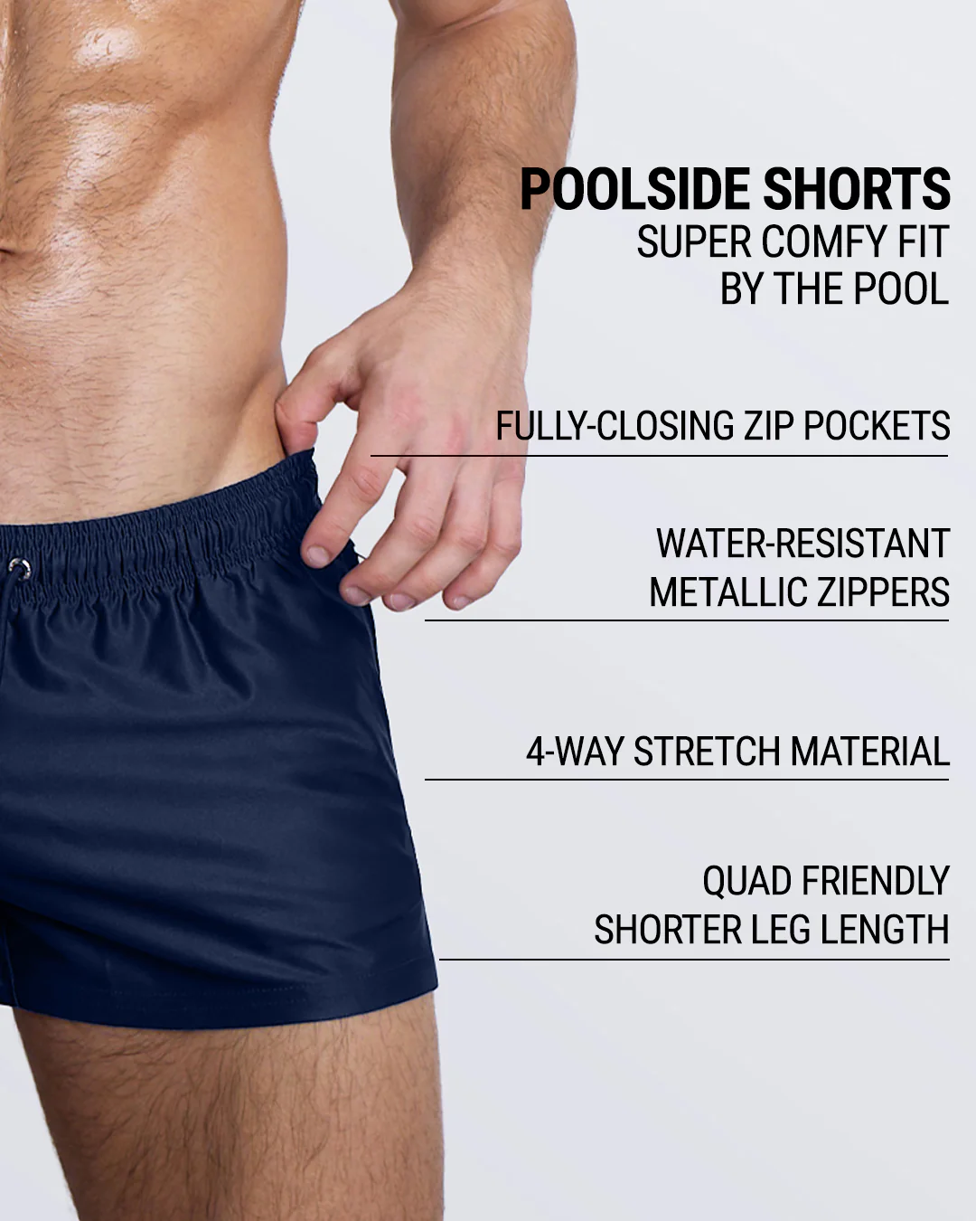 NAVY BOOMER - Poolside Shorts | DC2 - Image 4
