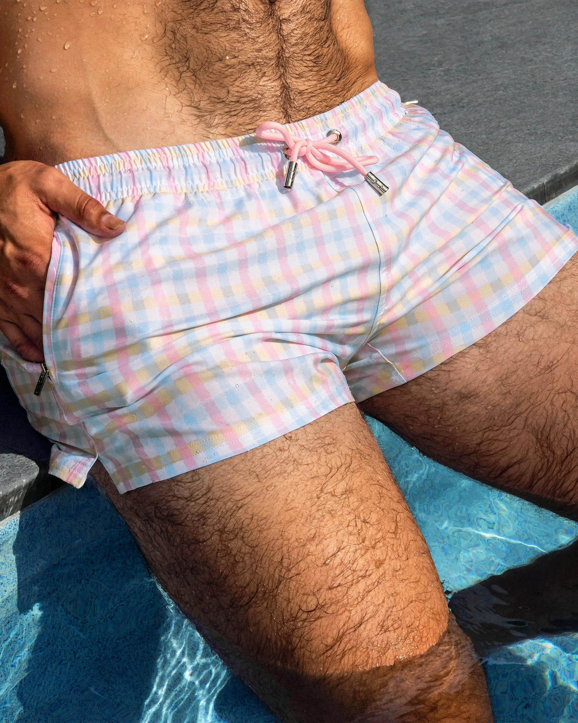 OCEAN DRIVE CHECK - Poolside Shorts | DC2 - Image 3