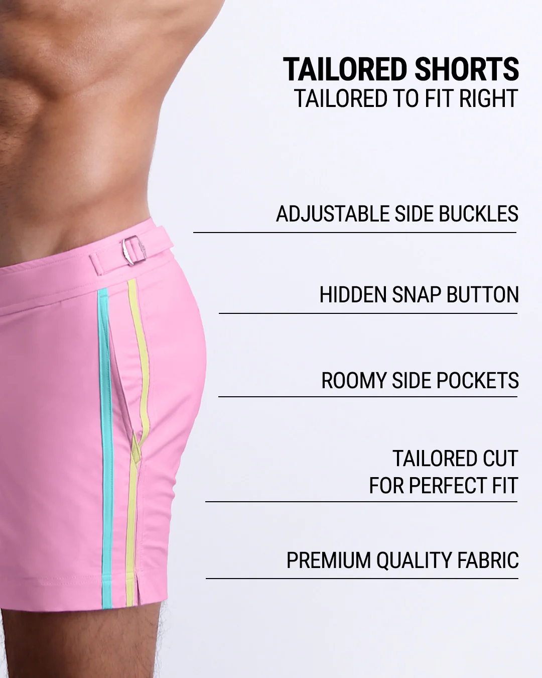 PADAM PINK - Tailored Shorts | DC2 - Image 6