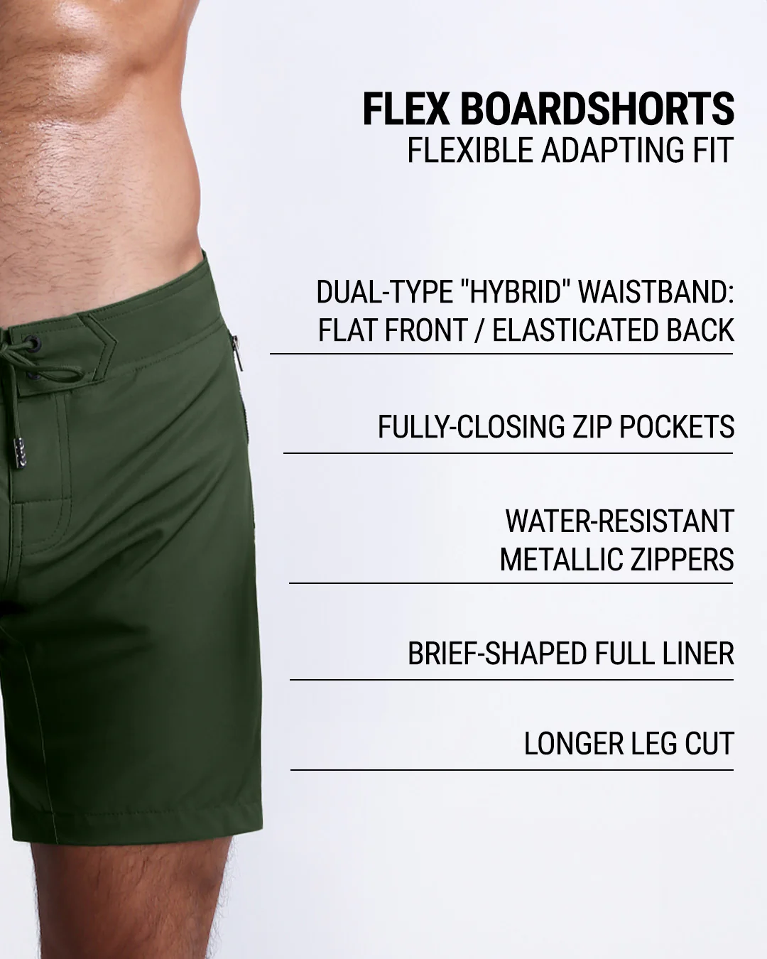 PALM GREEN - Flex Boardshorts | DC2 - Image 6