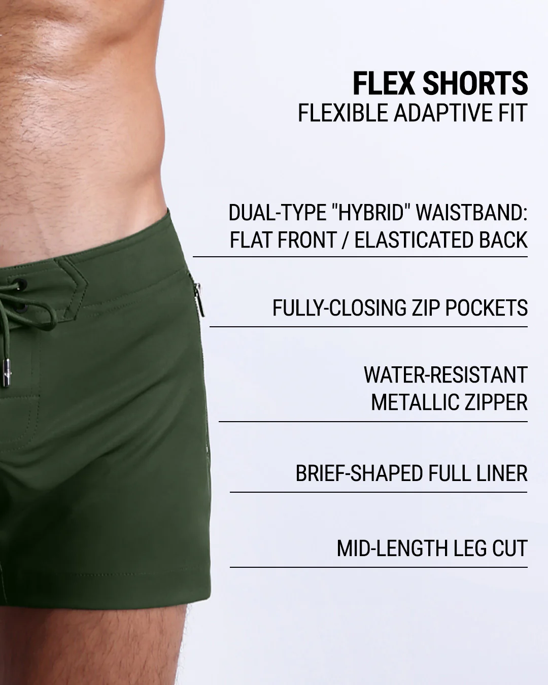 PALM GREEN - Flex Shorts | DC2 - Image 6