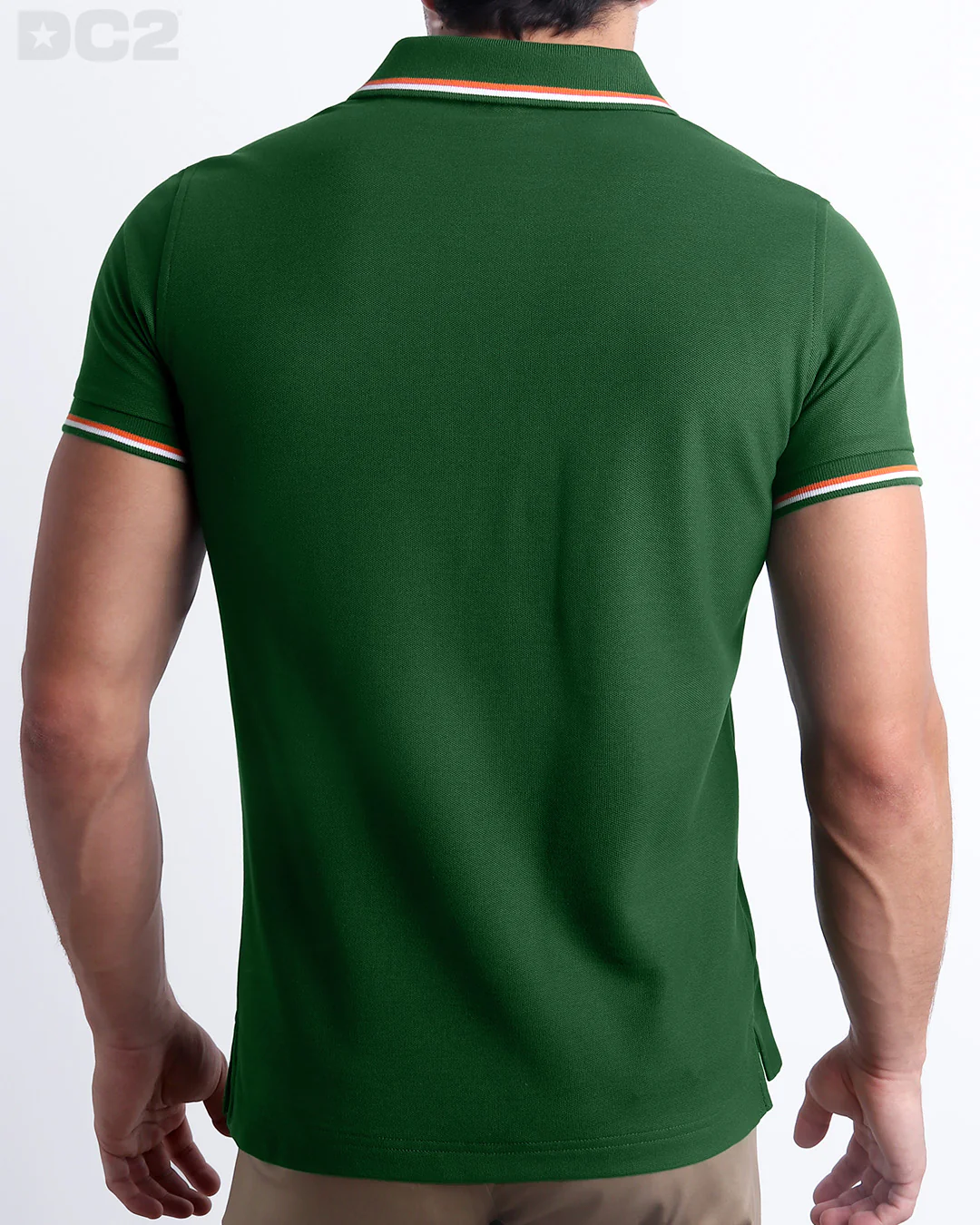 PALM GREEN - Polo Shirt Pima Cotton Peru | DC2 - Image 3