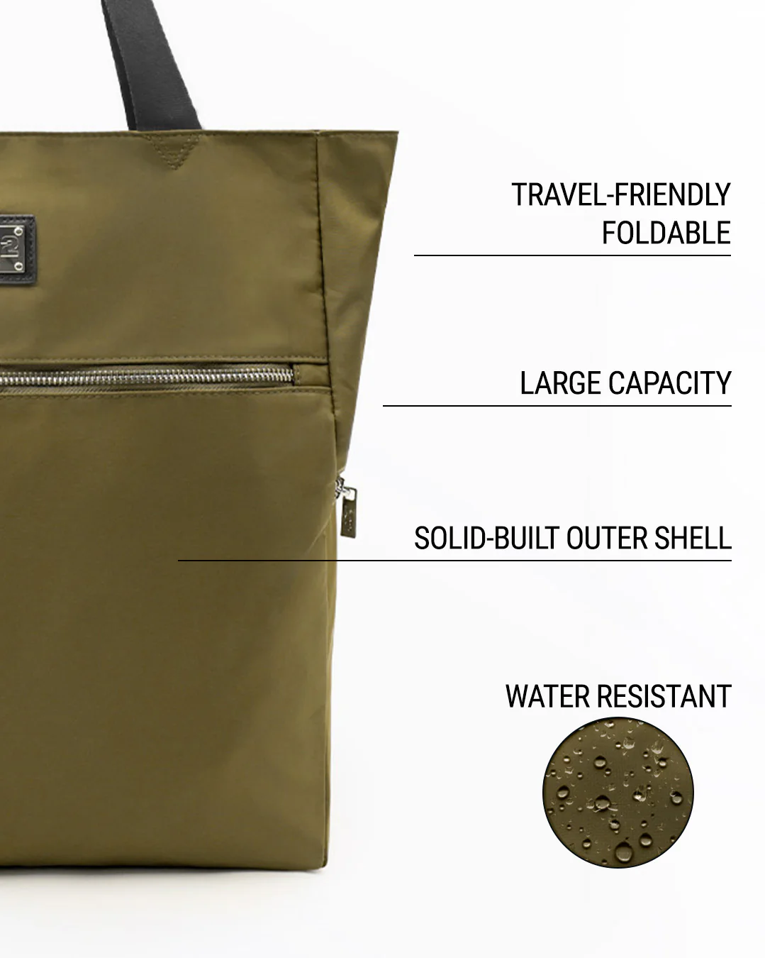 PALM GREEN - Poolside Tote Bag Foldable/Portable | DC2 - Image 6