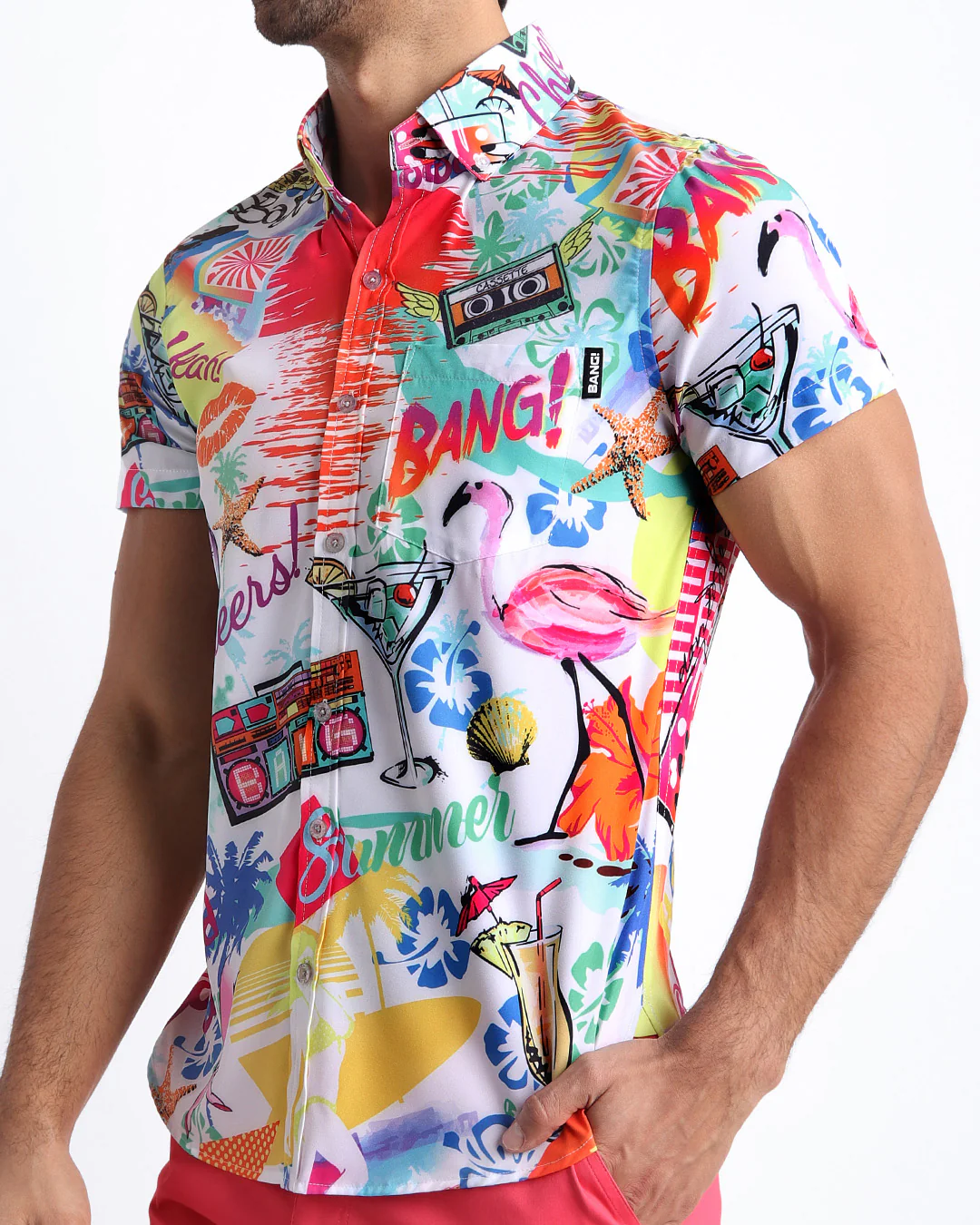 PEOPLE FROM IBIZA - Stretch Shirt - Image 2