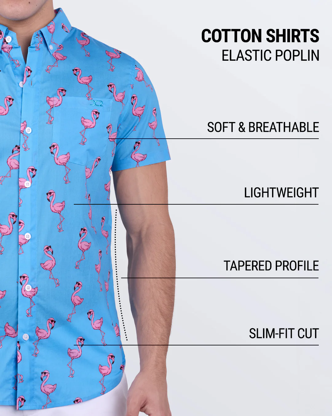 PINK FLAMINGOS - Cotton Shirt | DC2 - Image 4