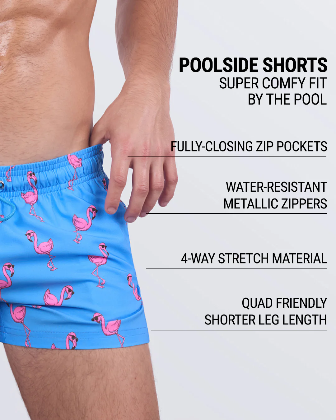 PINK FLAMINGOS - Poolside Shorts | DC2 - Image 5