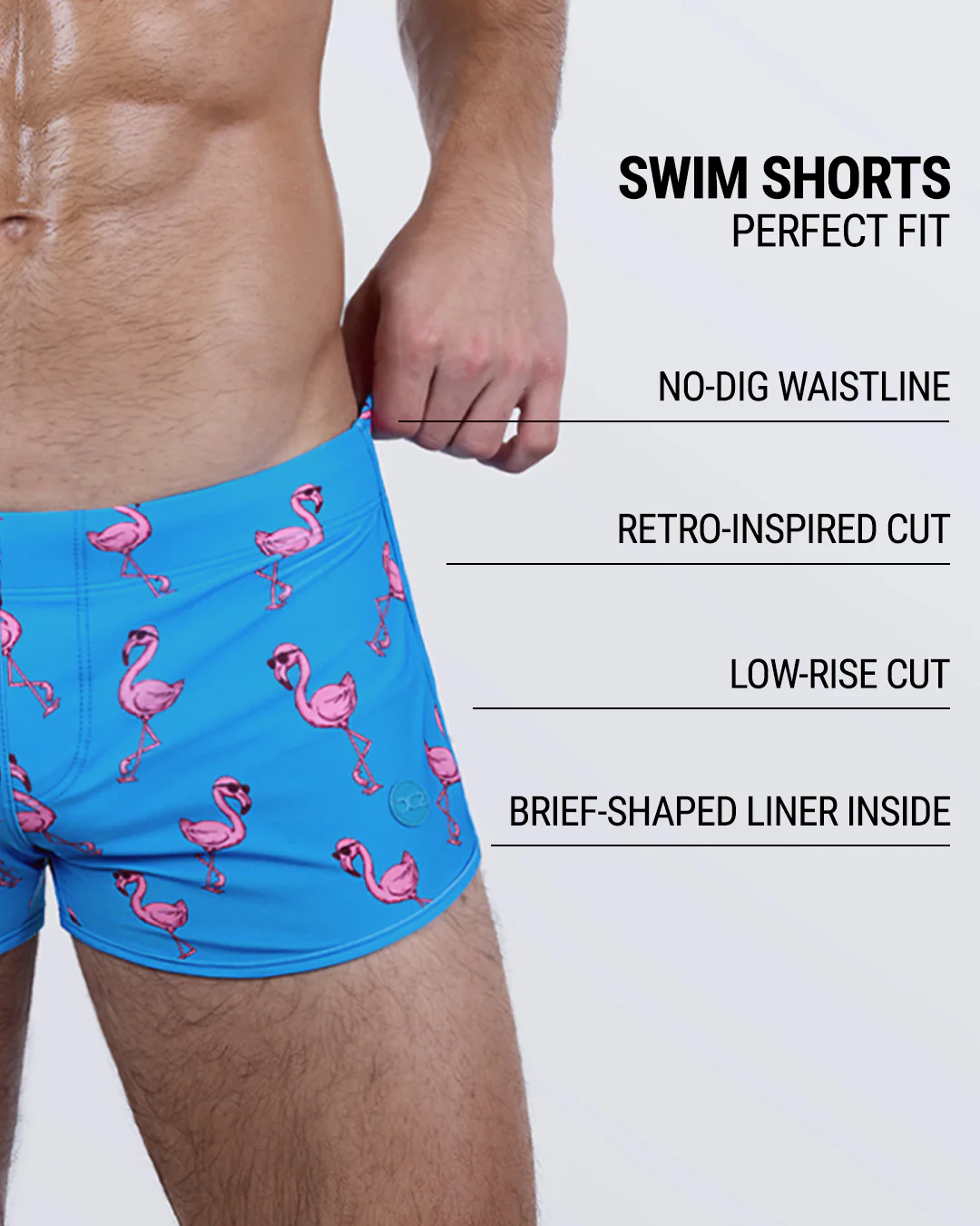 PINK FLAMINGOS - Swim Shorts | DC2 - Image 4