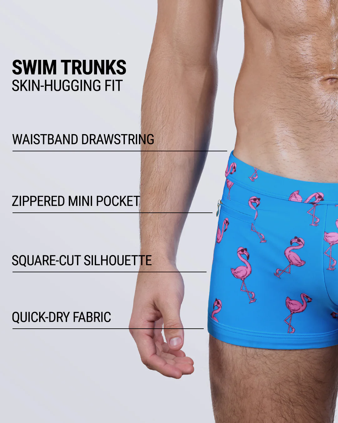 PINK FLAMINGOS - Swim Trunks | DC2 - Image 4