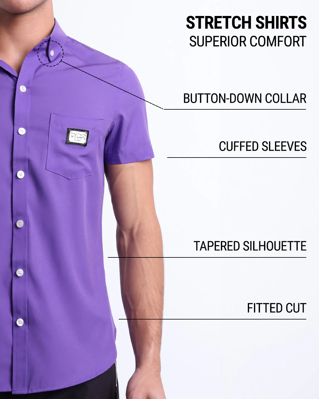 PURPLE MACHINE - Stretch Shirt | DC2 - Image 5
