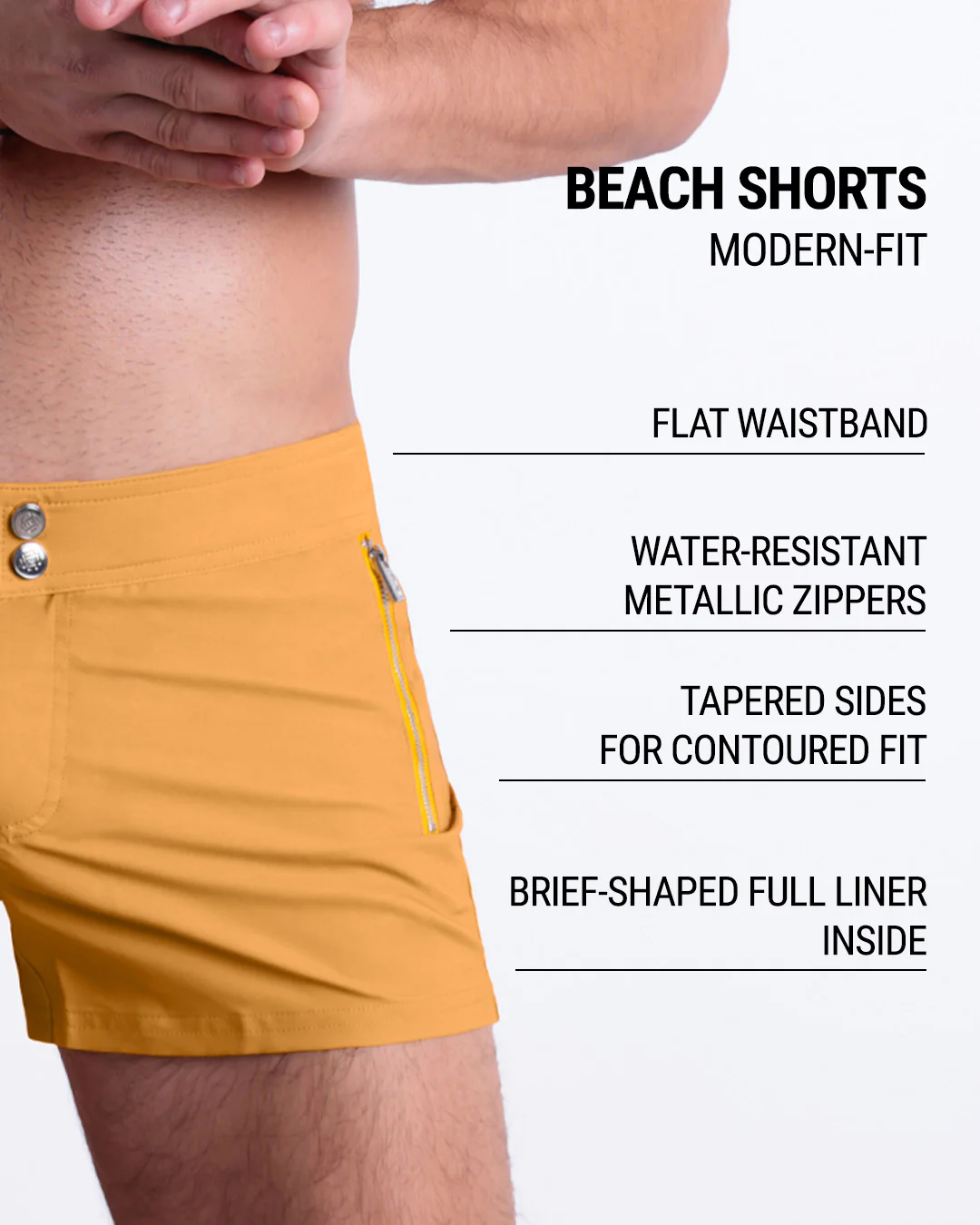 RETRO MUSTARD - Beach Shorts | DC2 - Image 5