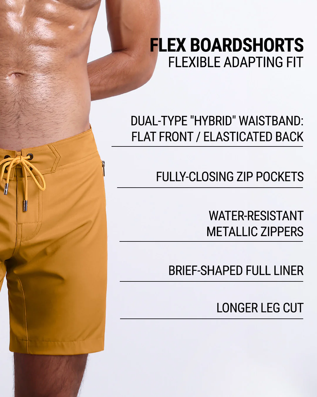 RETRO MUSTARD - Flex Boardshorts | DC2 - Image 6