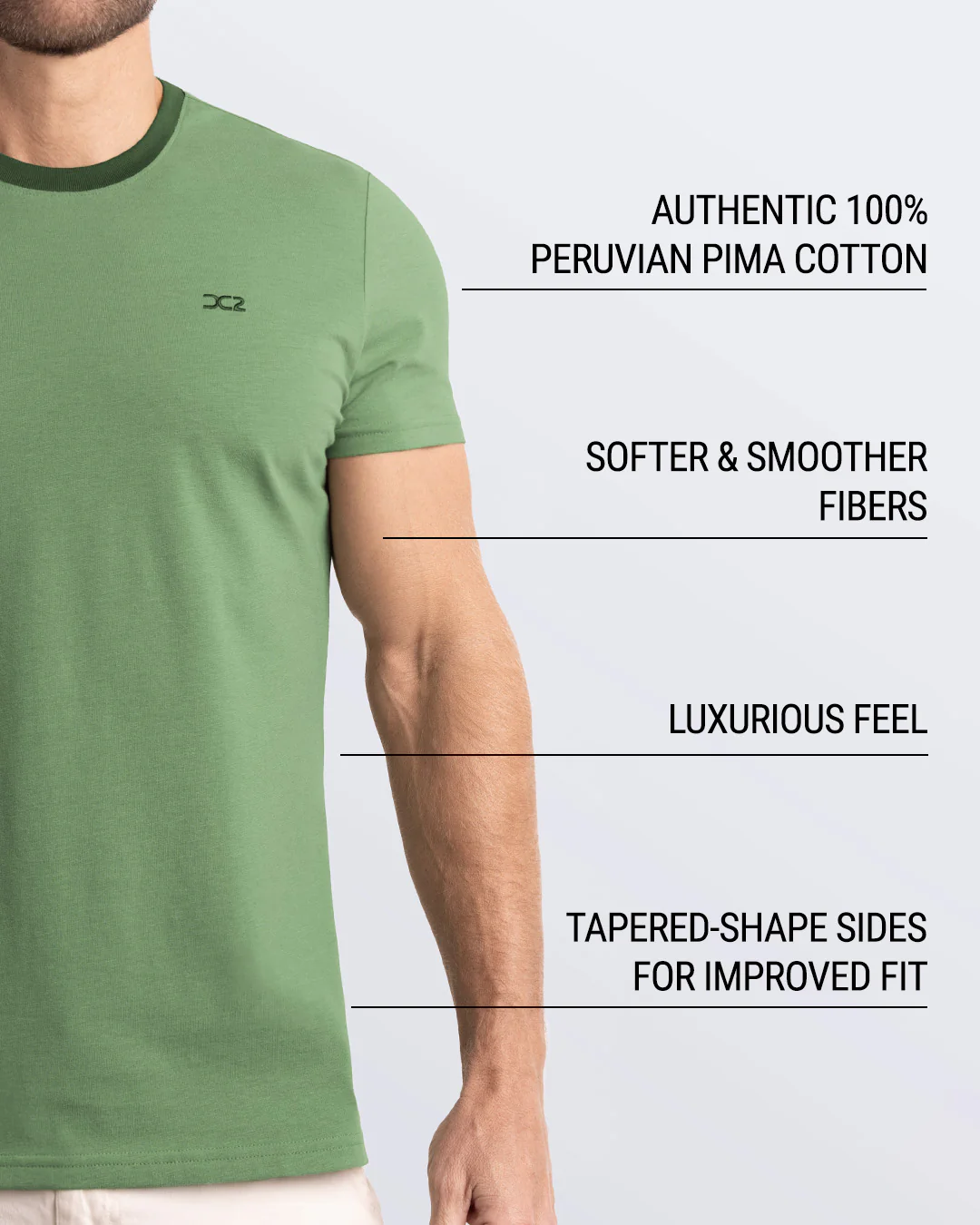 RING ON IT GREEN - T-Shirt Pima Cotton Peru | DC2 - Image 5