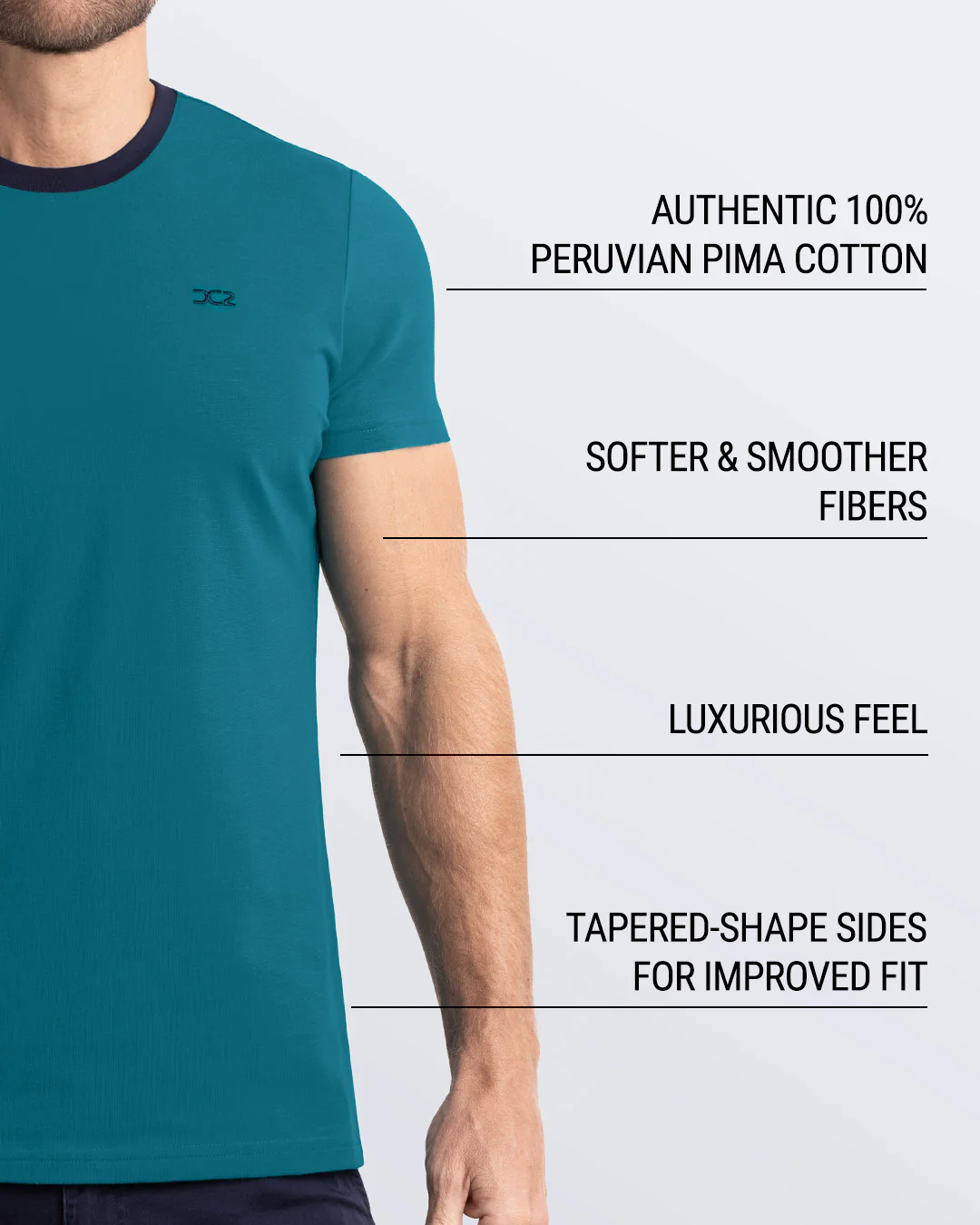 RING ON IT TEAL - T-Shirt Pima Cotton Peru | DC2 - Image 5