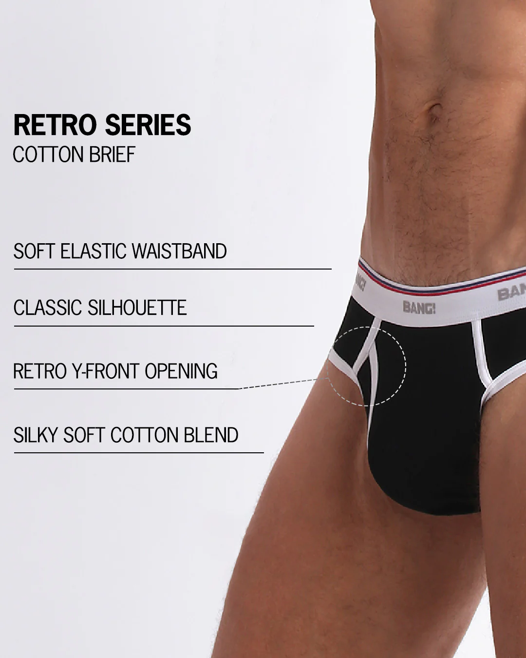 RISKY BLACK - Cotton Brief | Retro - Image 5