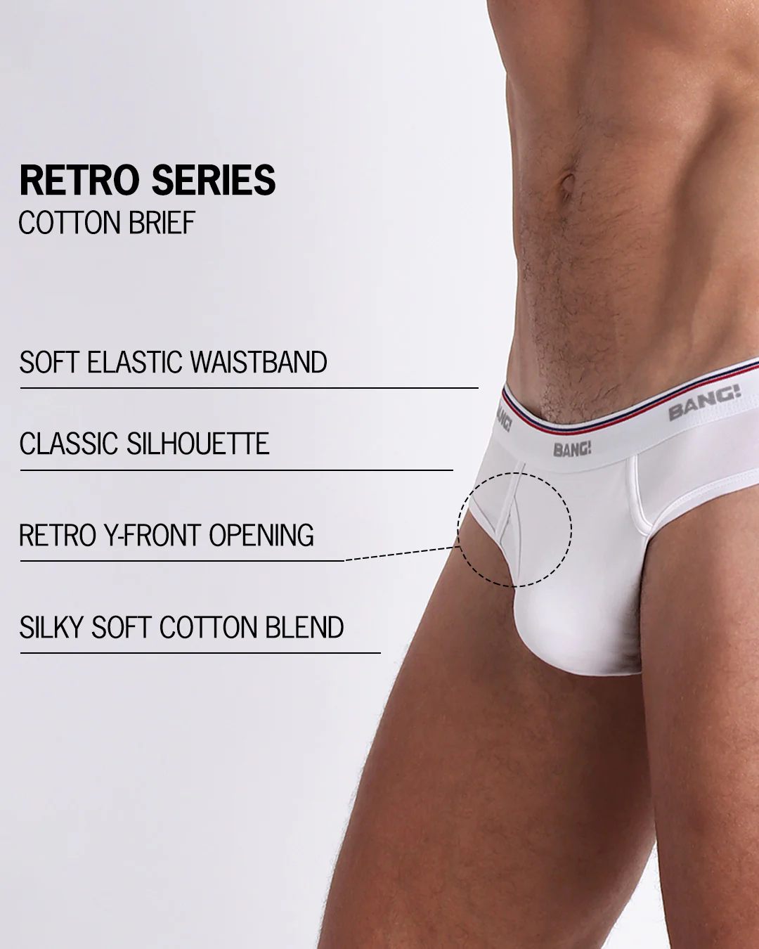 RISKY WHITE - Cotton Brief | Retro - Image 5