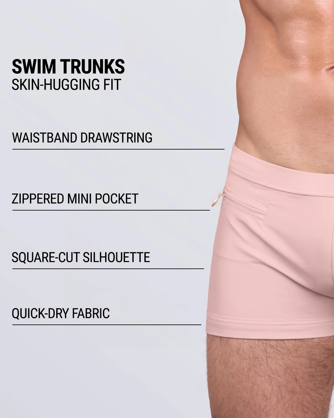 SKINNY DIP (FAIR/NAKED PINK) - Swim Trunks | DC2 - Image 4