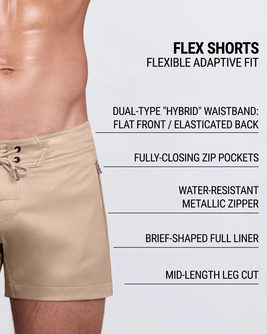 SKINNY DIP (LIGHT) - Flex Shorts | DC2 - Image 4