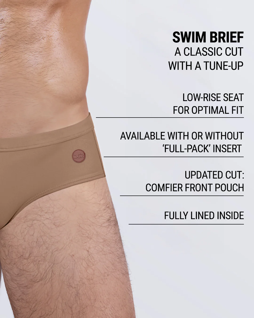 SKINNY DIP (TAN) - Swim Brief | DC2 - Image 4