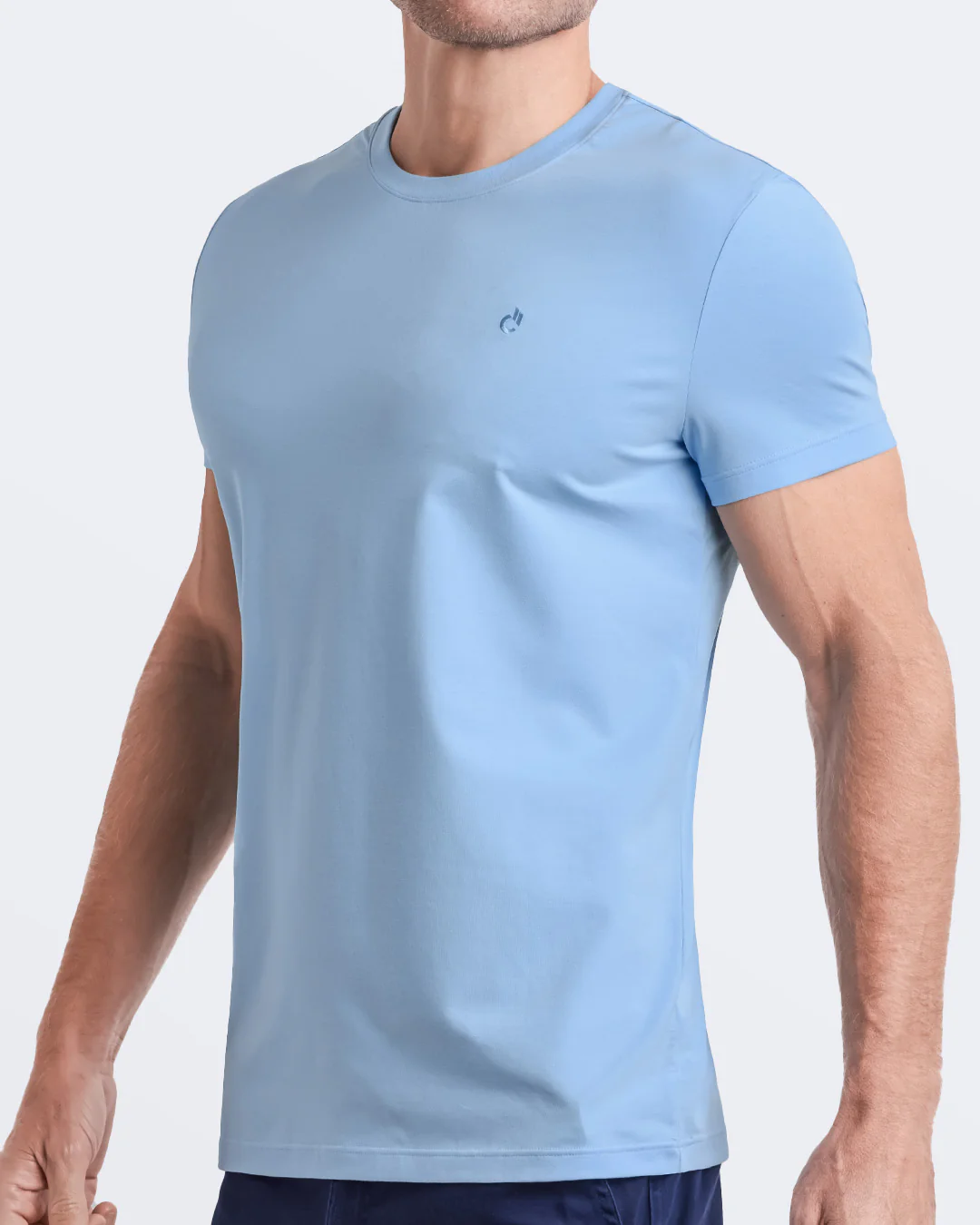 SKY BLUE - Modal Cotton T-Shirt | DC2 - Image 4