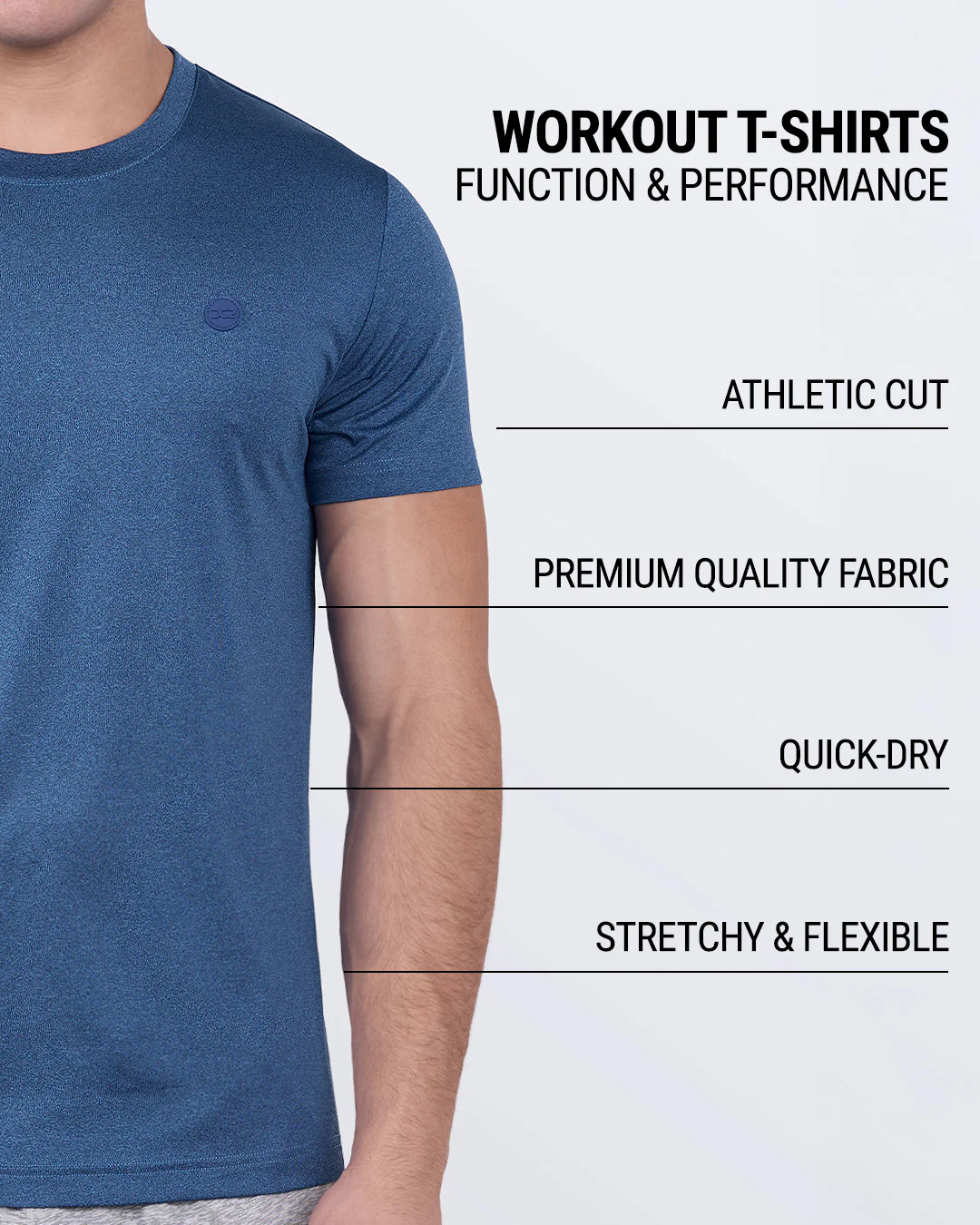 STEEL BLUE - Fitness T-Shirt | DC2 - Image 4
