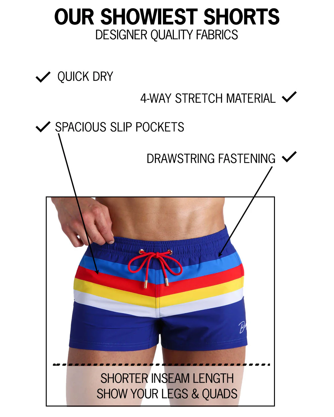 STRIPE'A'POSE - Show Shorts - Image 6