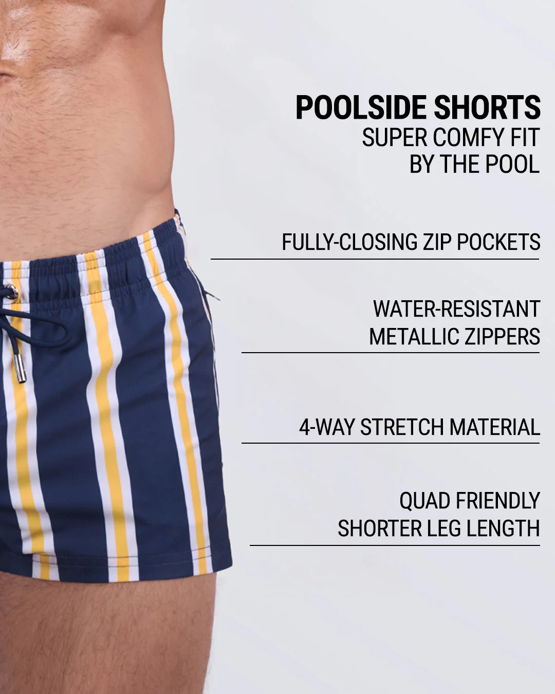 SUN CHASING STRIPES - Poolside Shorts | DC2 - Image 4