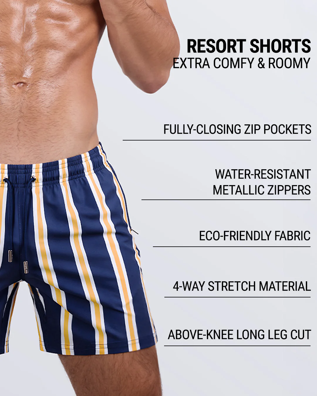 SUN CHASING STRIPES - Resort Shorts | DC2 - Image 4