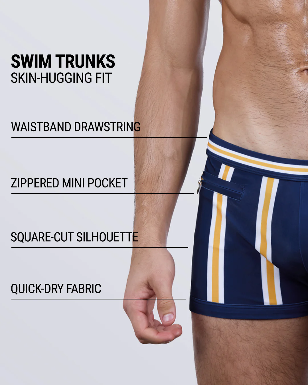 SUN CHASING STRIPES - Swim Trunks | DC2 - Image 4