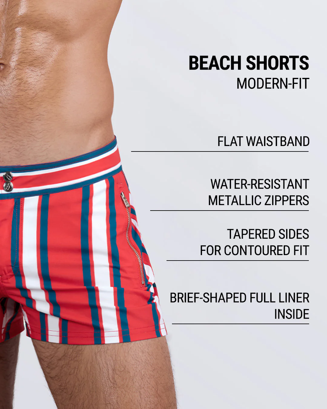 SWIFT STRIPES - Beach Shorts | DC2 - Image 4