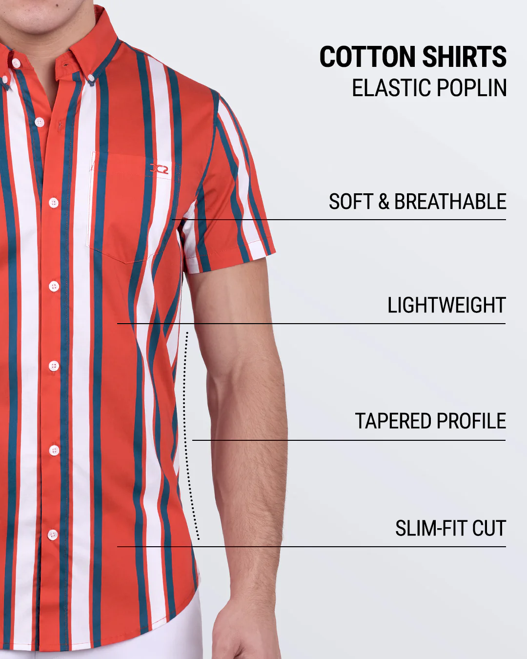 SWIFT STRIPES - Cotton Shirt | DC2 - Image 4
