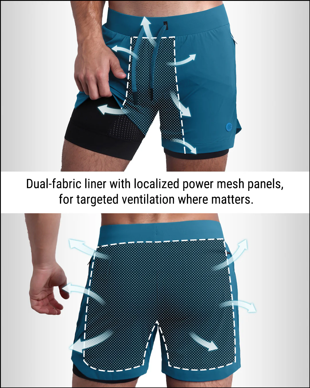 TEAL - Endurance Shorts Lined 2-in-1 | DC2 - Image 8