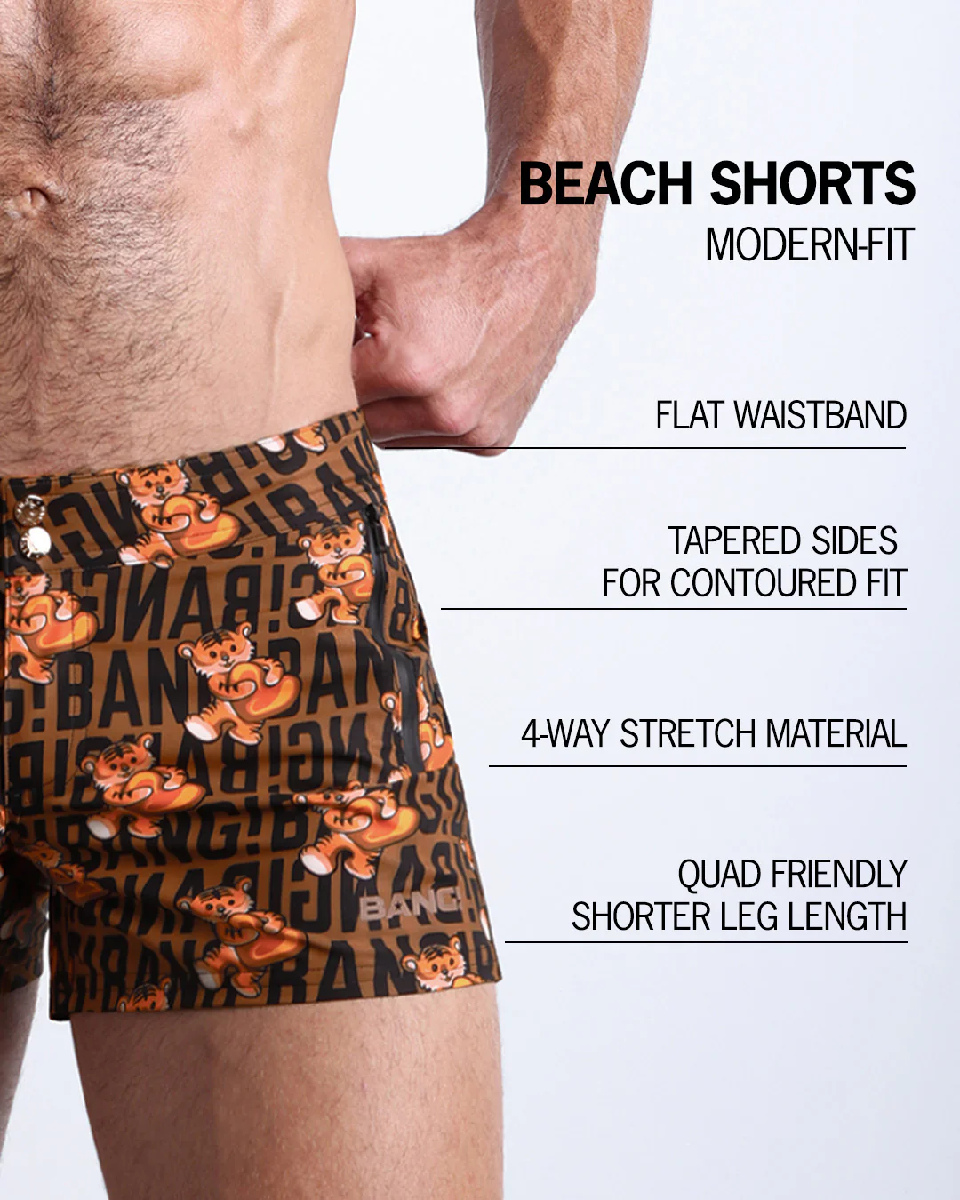 TIGER HEARTS - Beach Shorts - Image 5