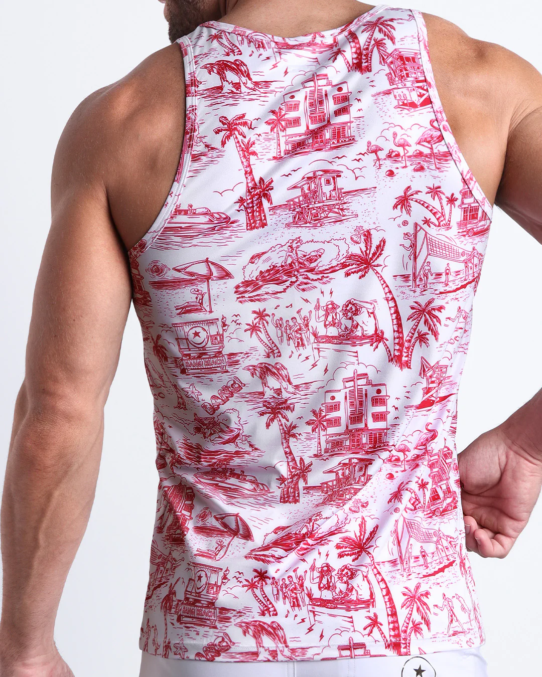 TOILE DE MIAMI (RED) - Tank Top - Image 3