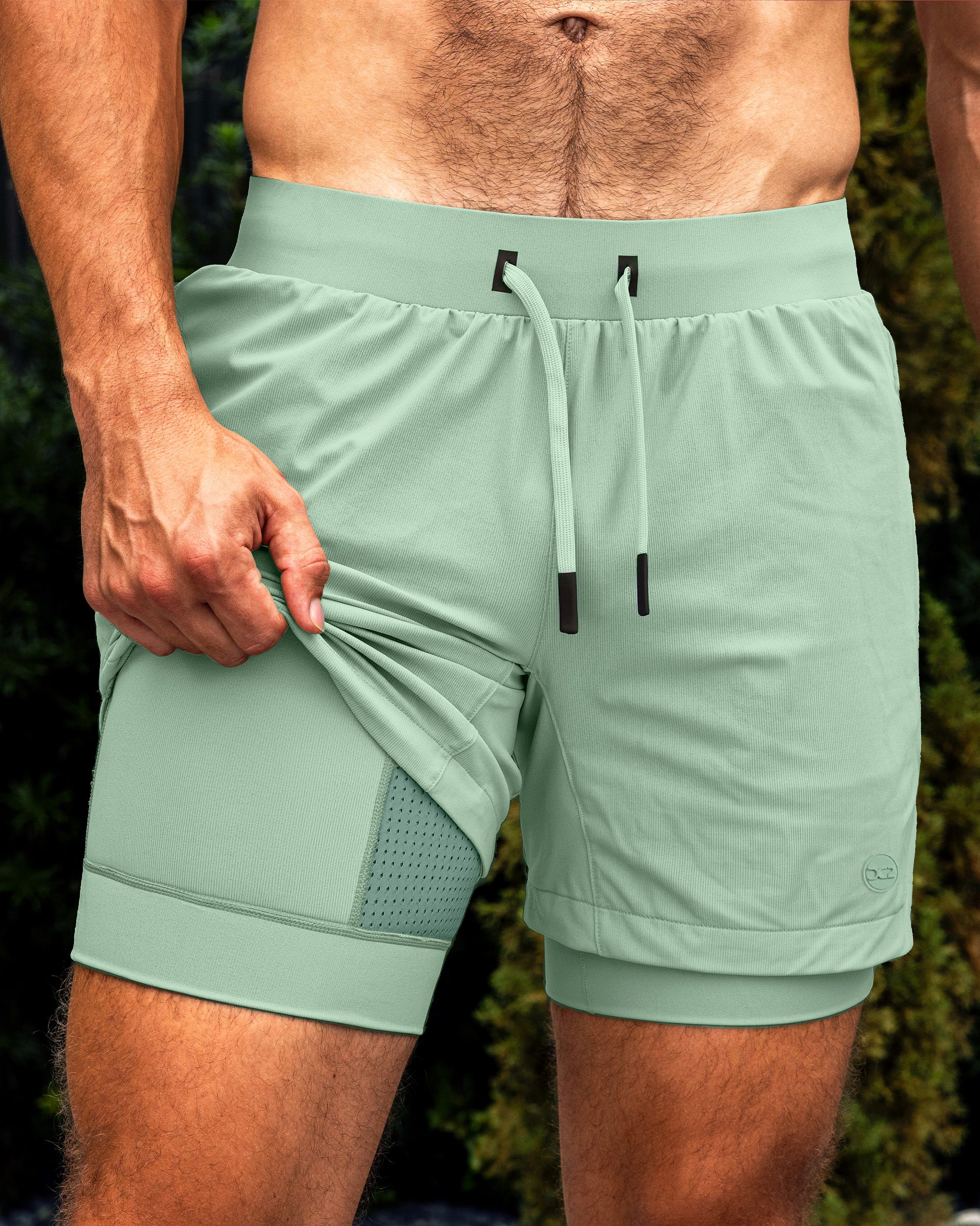 TRACK GREEN - Endurance Shorts Lined 2-in-1 | DC2 - Image 4
