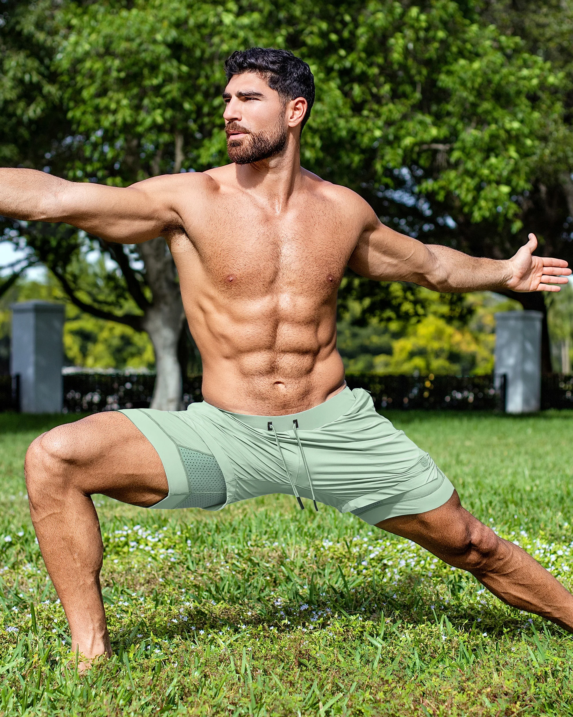 TRACK GREEN - Endurance Shorts Lined 2-in-1 | DC2 - Image 6