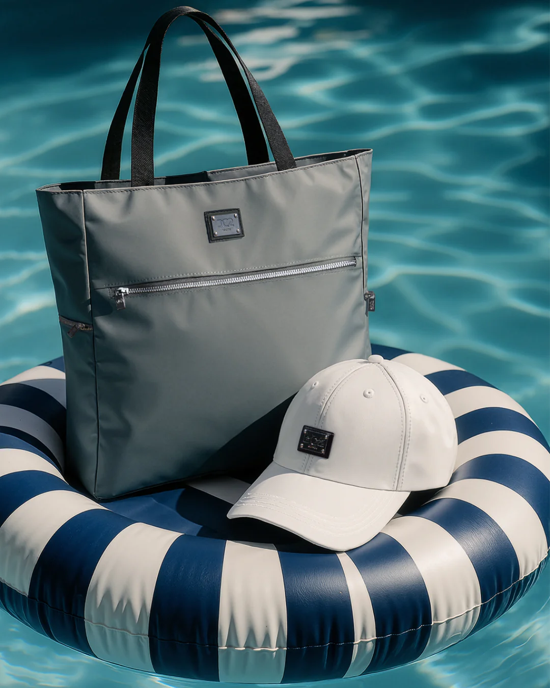 VACAY GRAY - Poolside Tote Bag Foldable/Portable | DC2 - Image 4