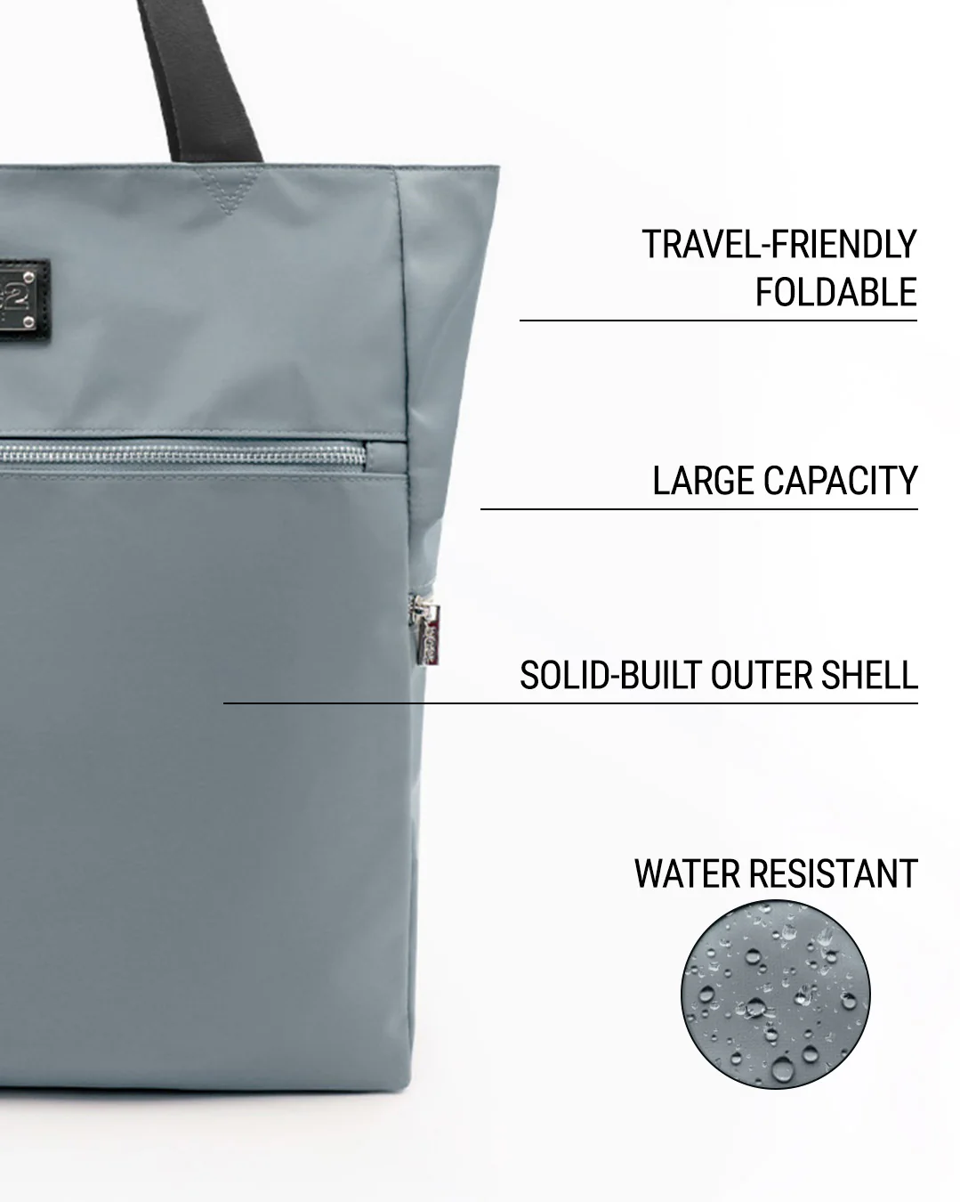 VACAY GRAY - Poolside Tote Bag Foldable/Portable | DC2 - Image 7