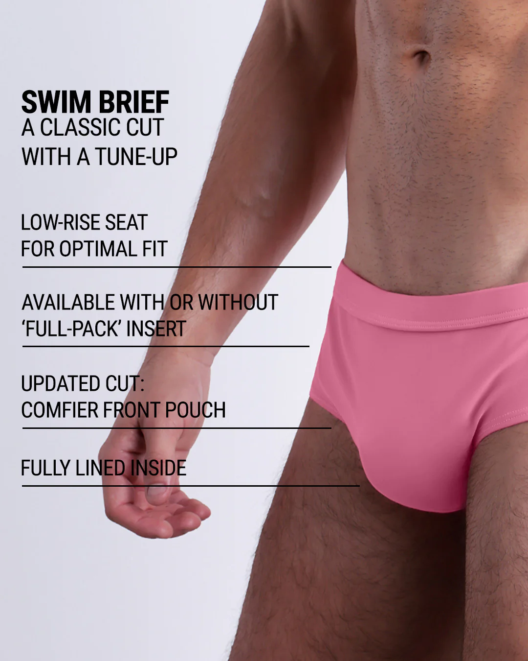 WHISPERING ROSÉ - Swim Brief | DC2 - Image 5